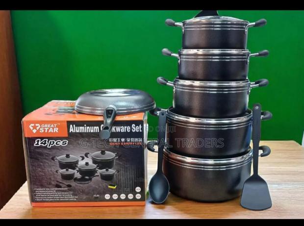 Greatstart 14pcs Heavy Duty Nonstick Cookware Set - main view