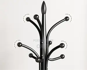 Coat Stands : Height Adjustable Metal Office Coat Stand