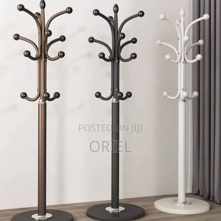Coat Stands : Height Adjustable Metal Office Coat Stand