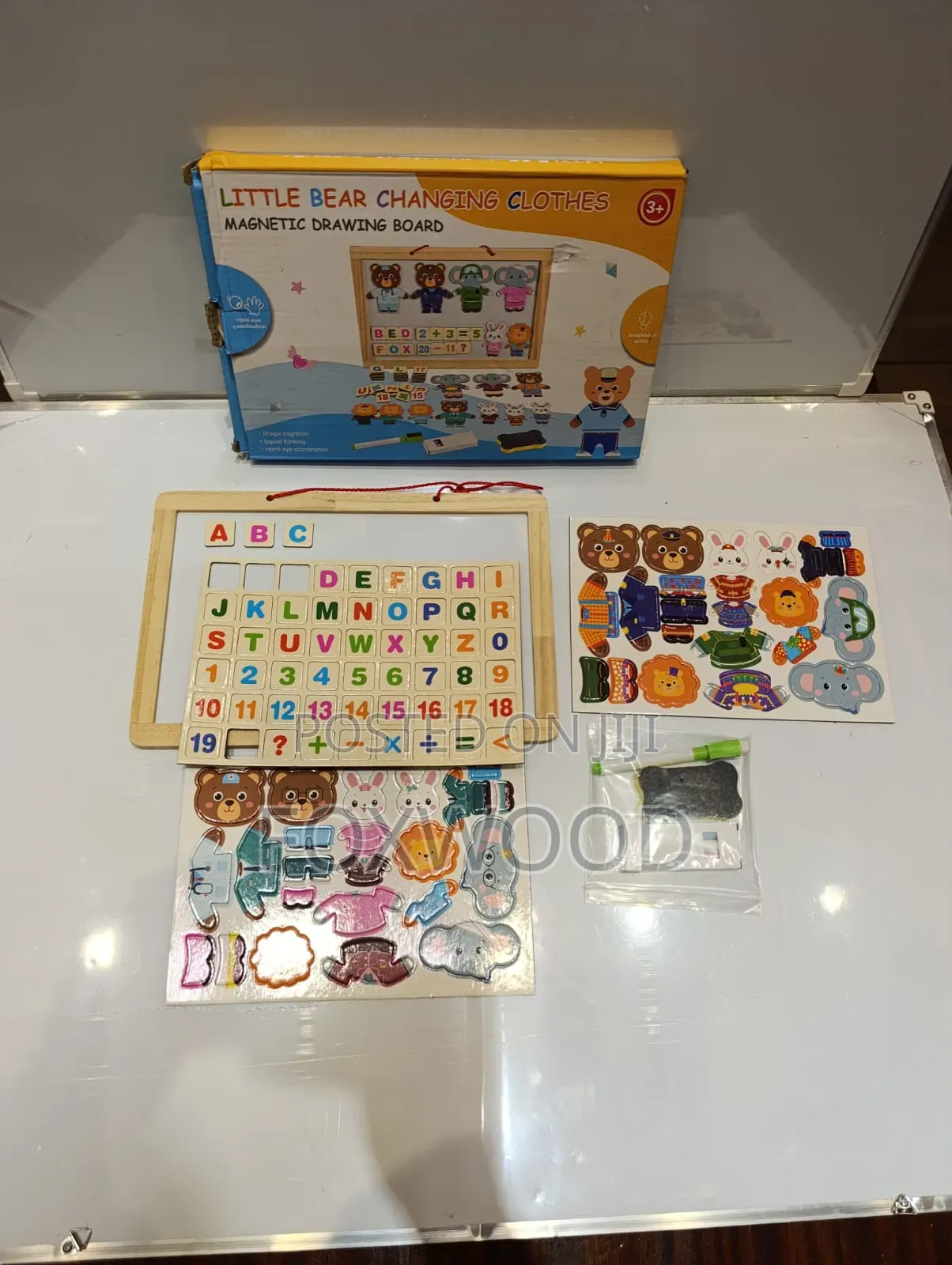 Little Bear Changing Clothes Magnetic Drawing Board,