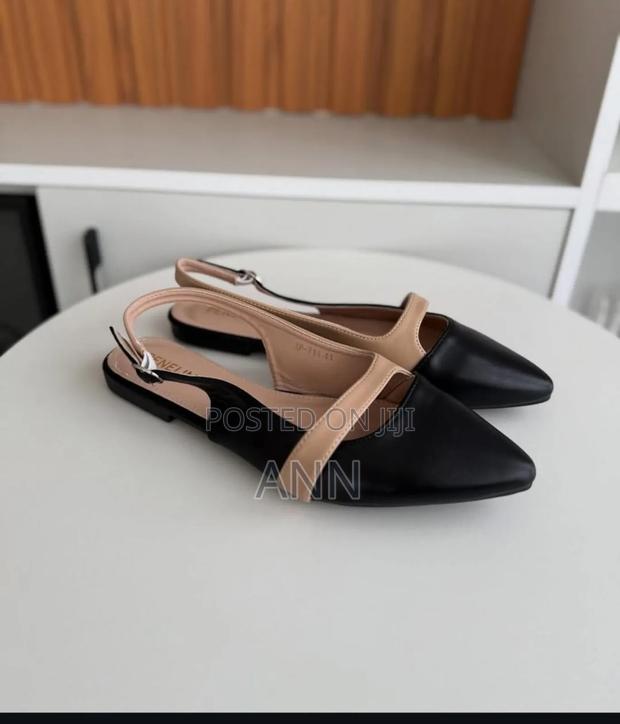 Flat Mules in Black, Beige, Brown and Nude