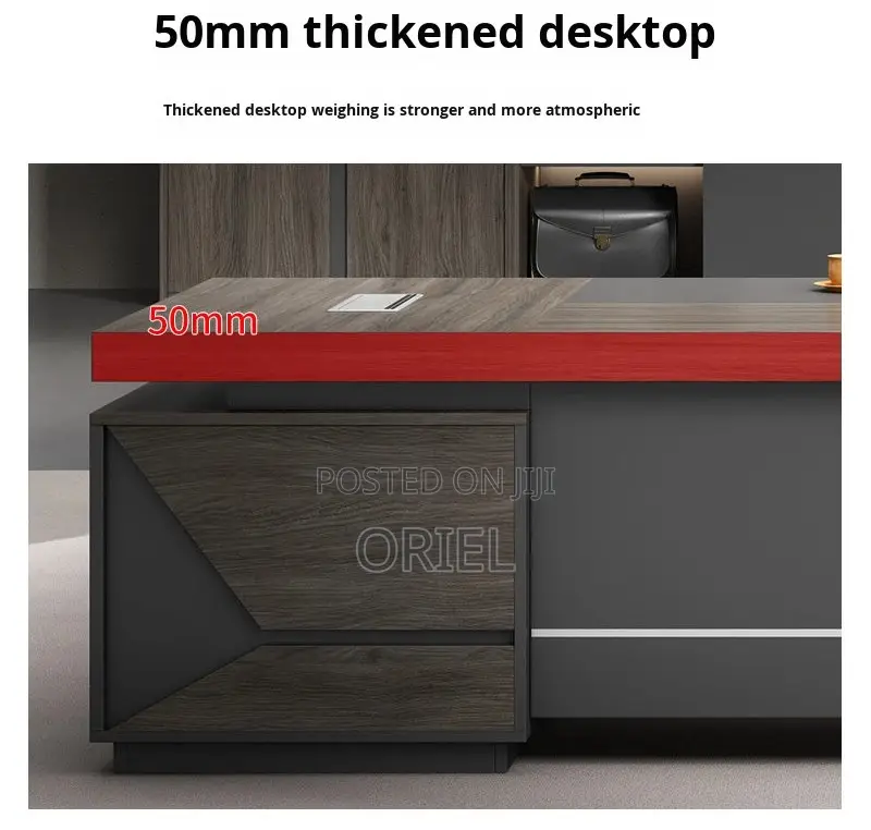 Executive Desks : Modern L-Shaped Corporate Office Desk