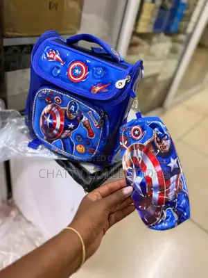 2 in 1 Boys Cartoon Themed Box Bags /Backpacks for Small Kids