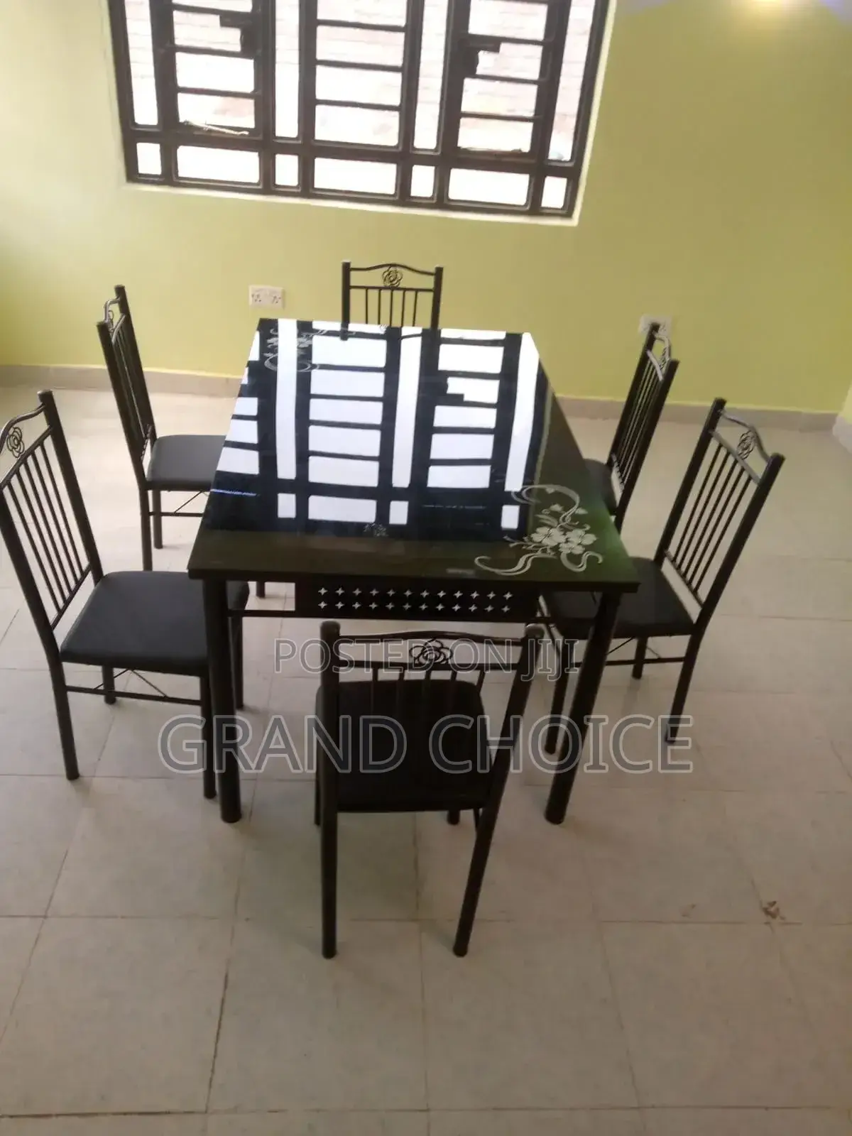 Glass 6 Seat Dining Set