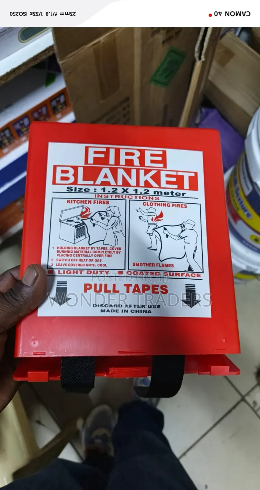 Fire Blanket 1.2 X 1.2 Metre( 4ft X4ft)