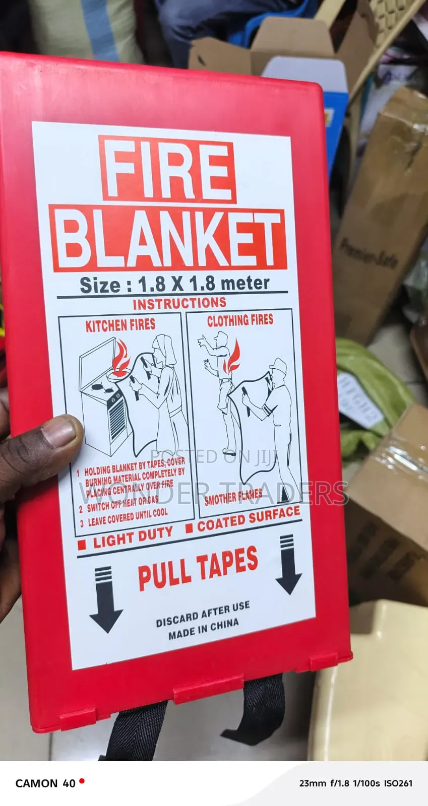 Fire Blanket (6ft X 6ft) Fire Blanket