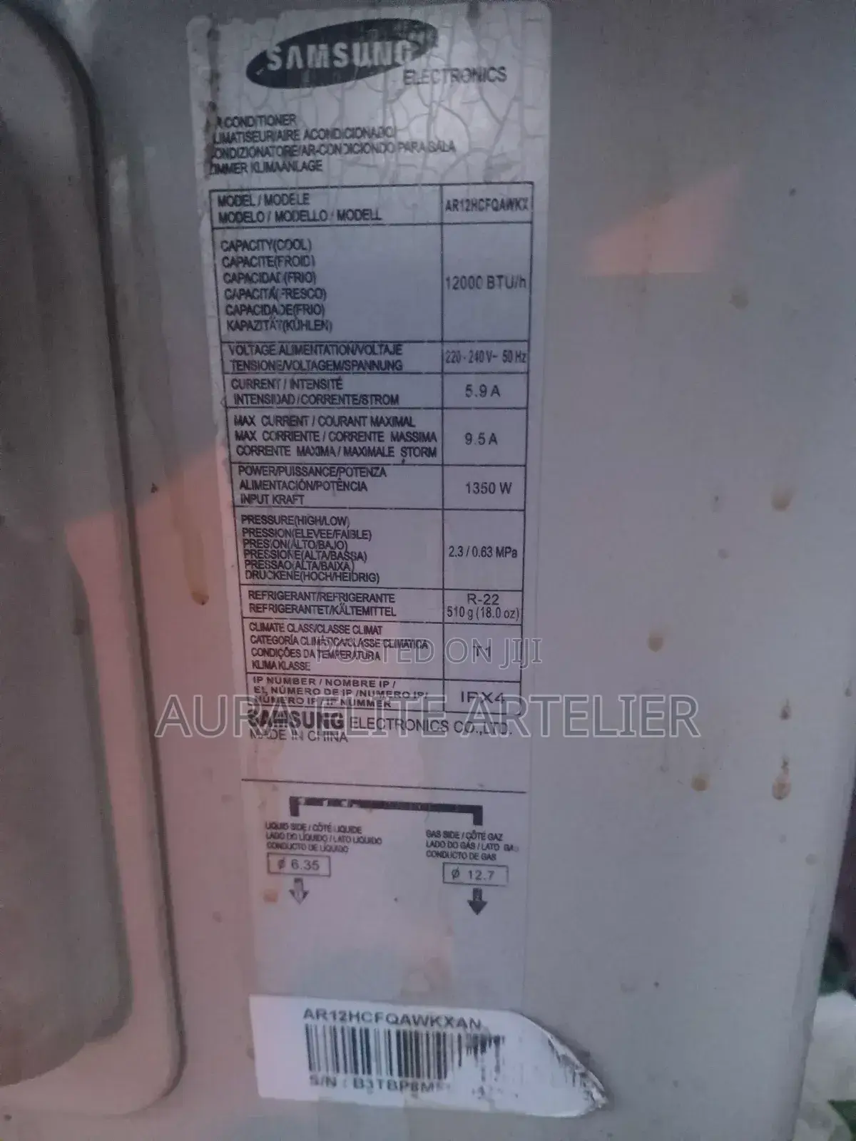 Exuk Samsung 12000btu Air Conditioner