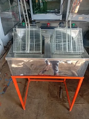 Stainless Steel Commaccial Double Chips Fryer.