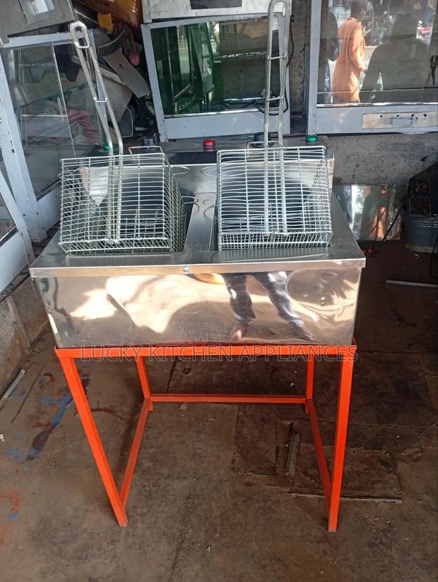 Affordable Stainless Steel Double Chips Fryer.