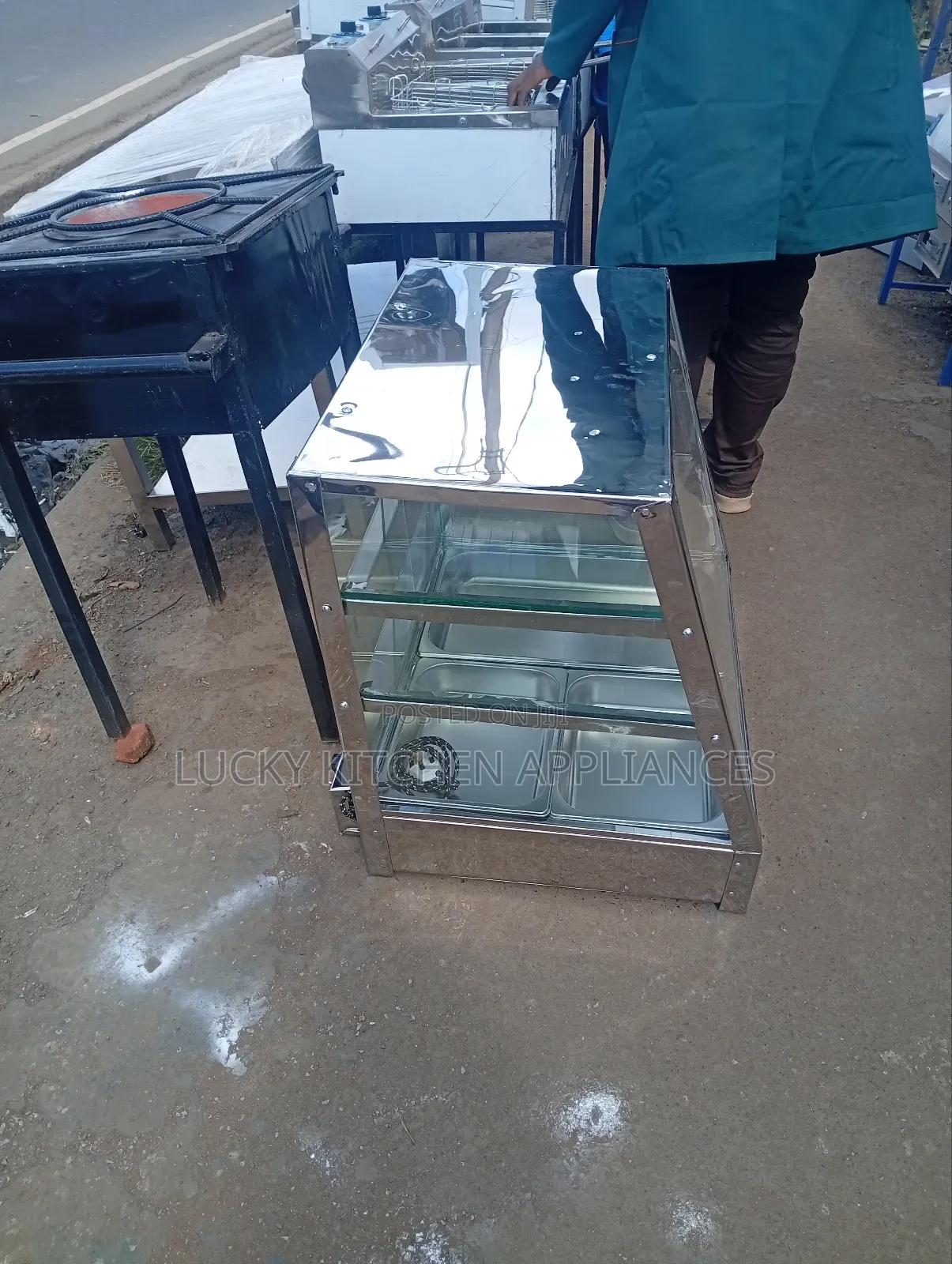 Pure Stainless Steel Food Display/Chips Warmer.