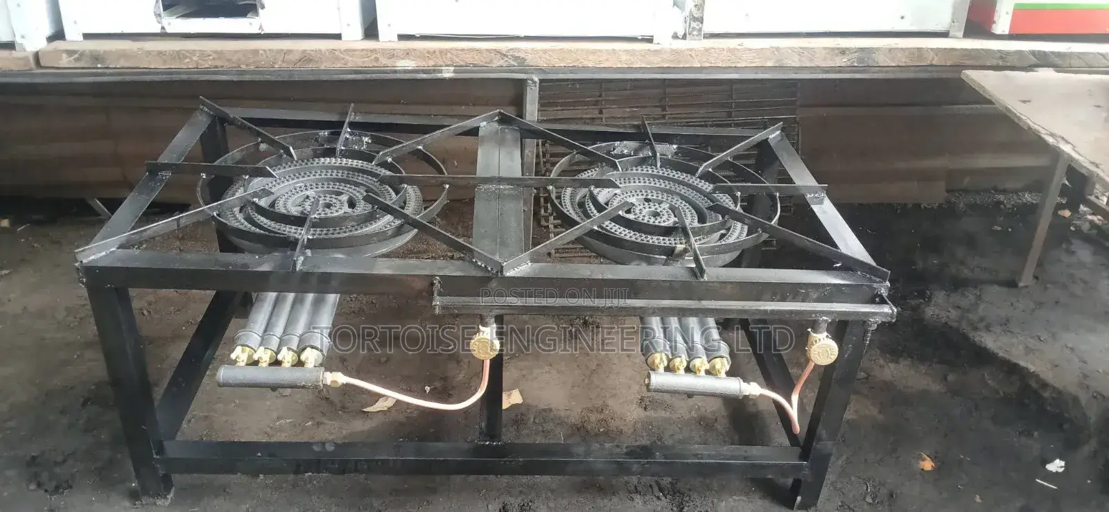 Heavy Duty Combined Cooker With Four Ring Burner