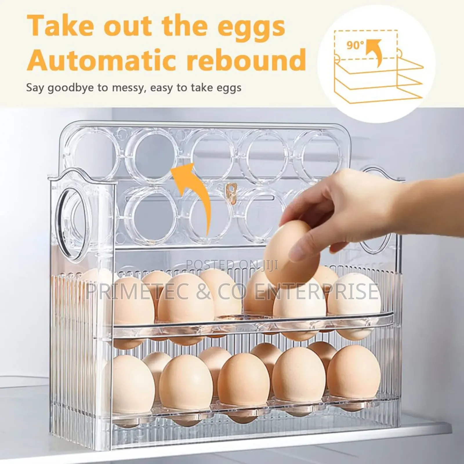3 Layer Aclyric 30 Egg Storage Fridge Box