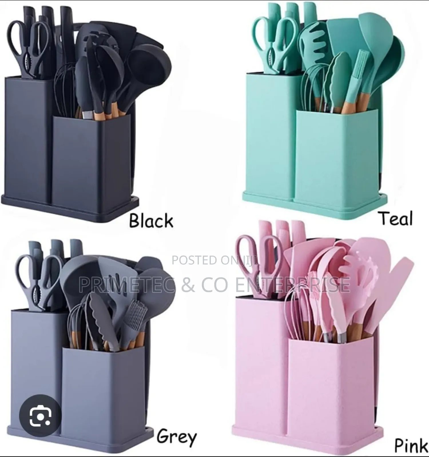 19pcs Silicone Cooking Kitchen Spoon Set
