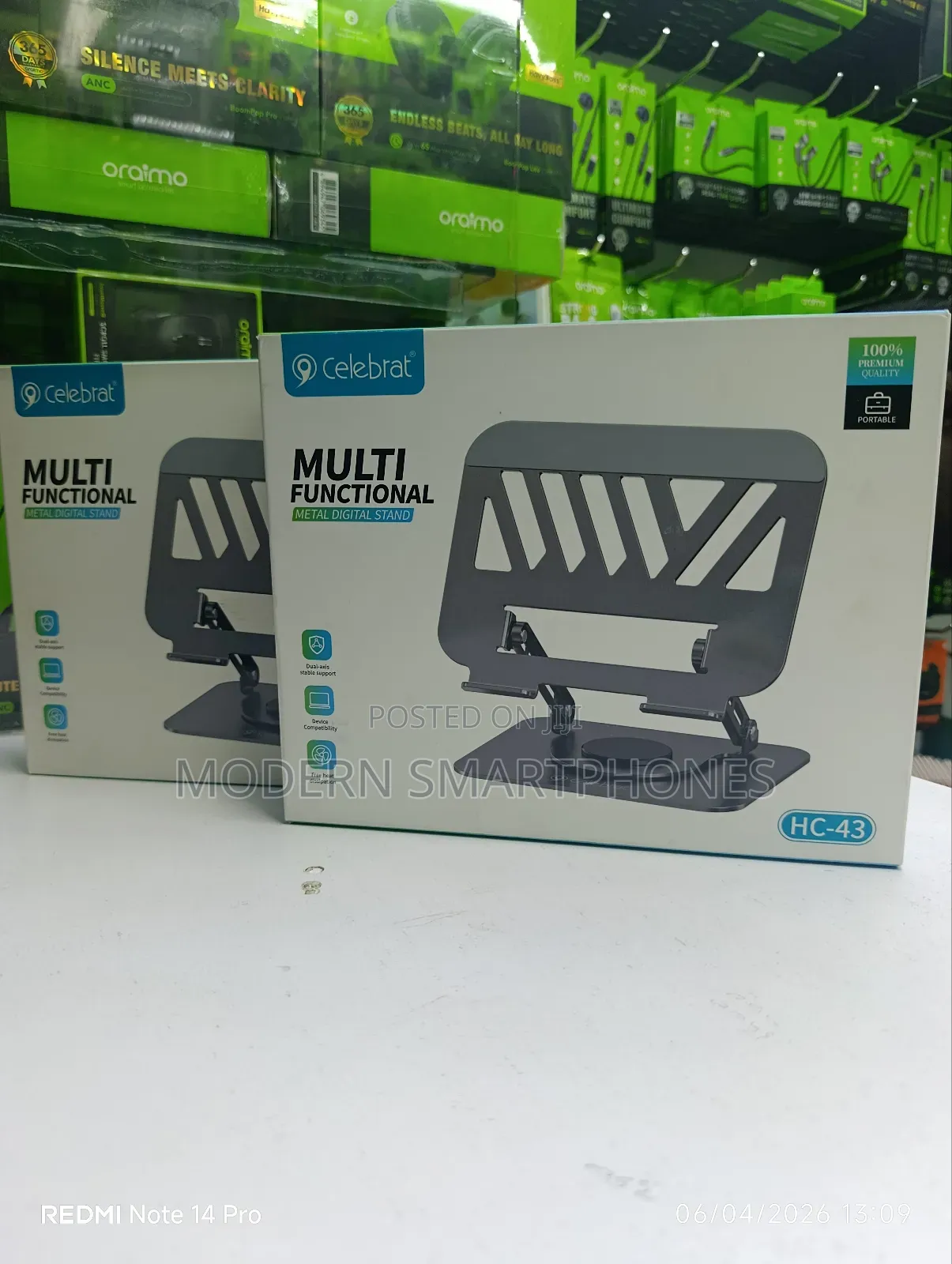 Celebrat Hc-43 360° Rotating Metal Laptop Stand
