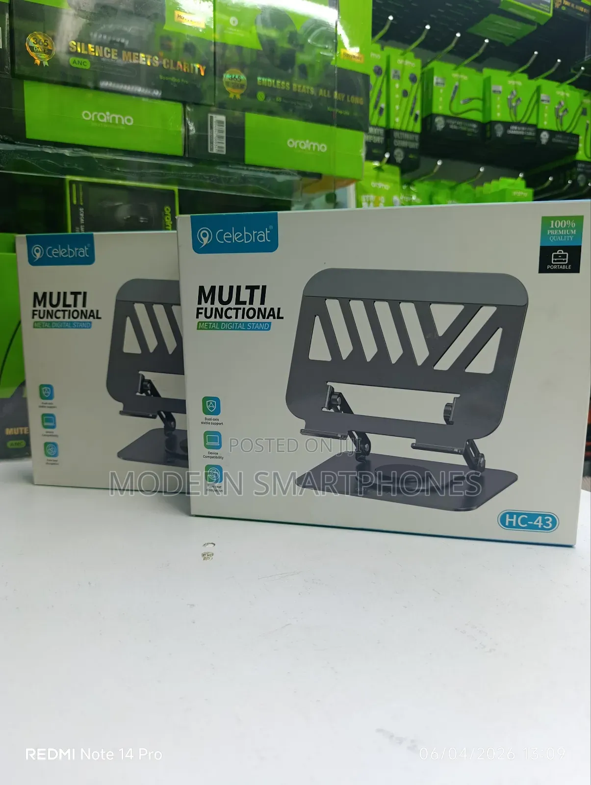 Celebrat Hc-43 360° Rotating Metal Laptop Stand