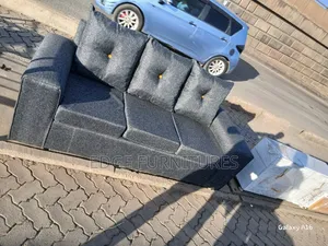 Buttoned Pillowed Three Seater for Sale
