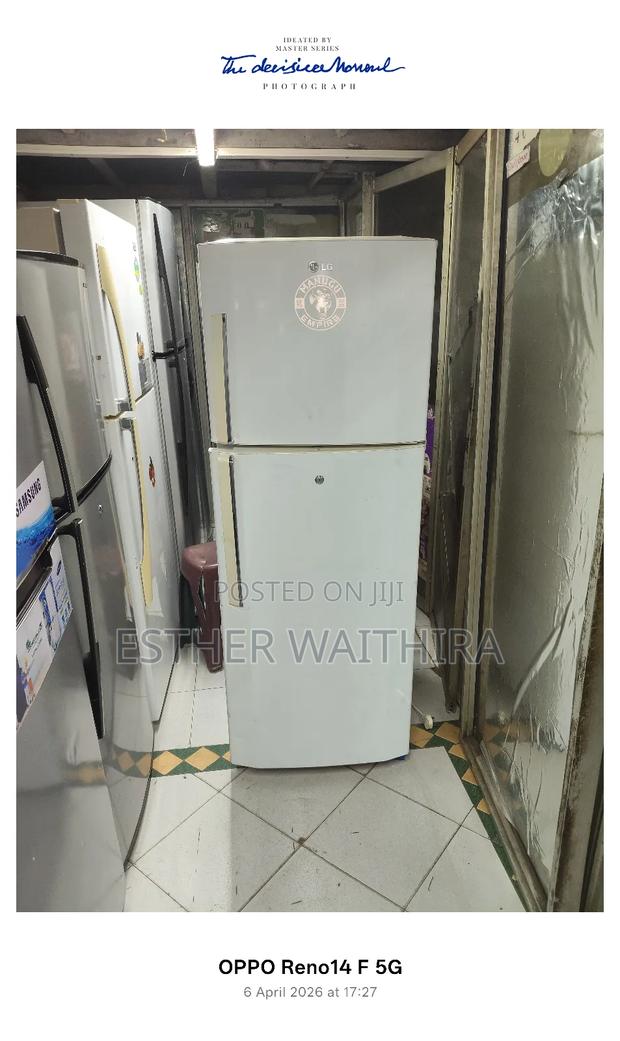 Lg Double Doors Pure White Free Standing Fridge