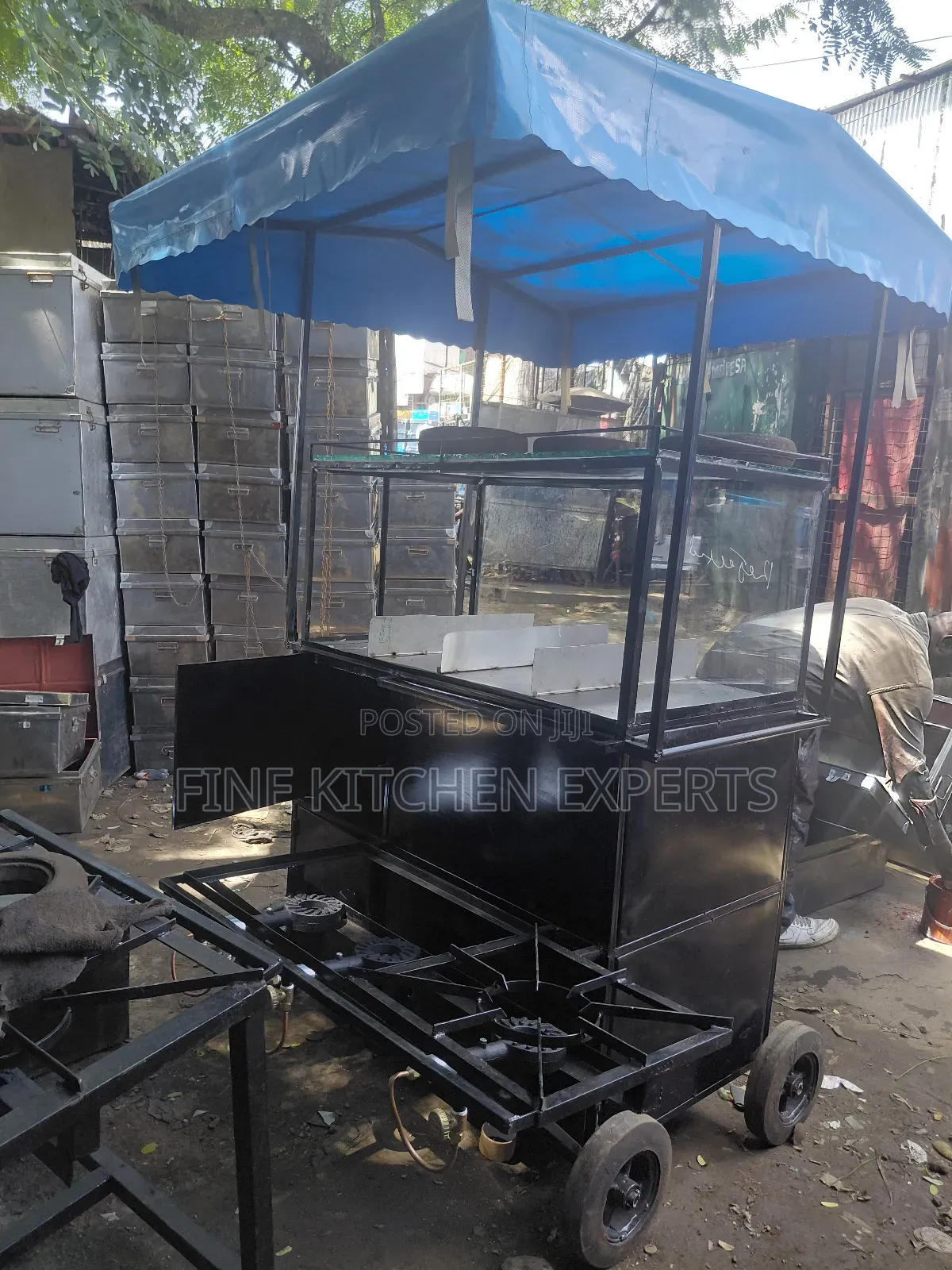 Finely Fabricated Food Kiosk