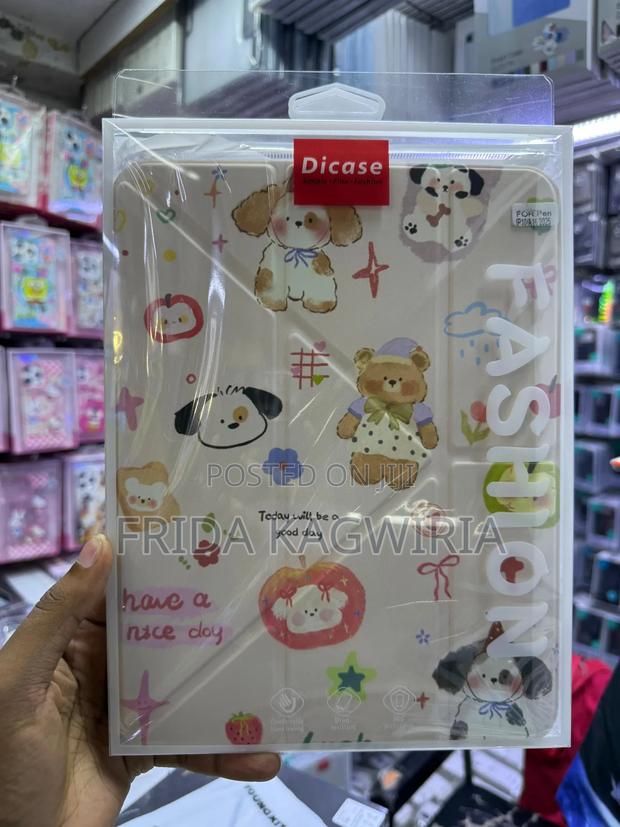 Cartoon Themed Flip Cover for iPad 11th , A16 and 10th Gen 10.9"