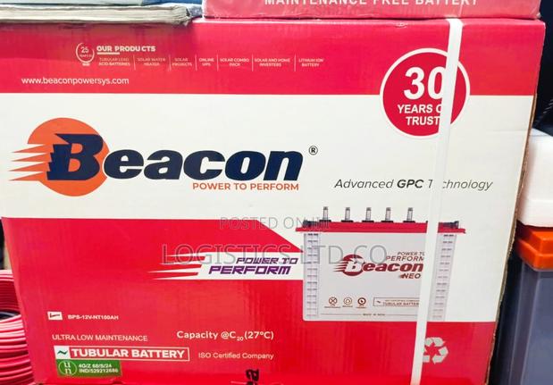 Beacon 200ah 12v Gel Tall Tubular Battery
