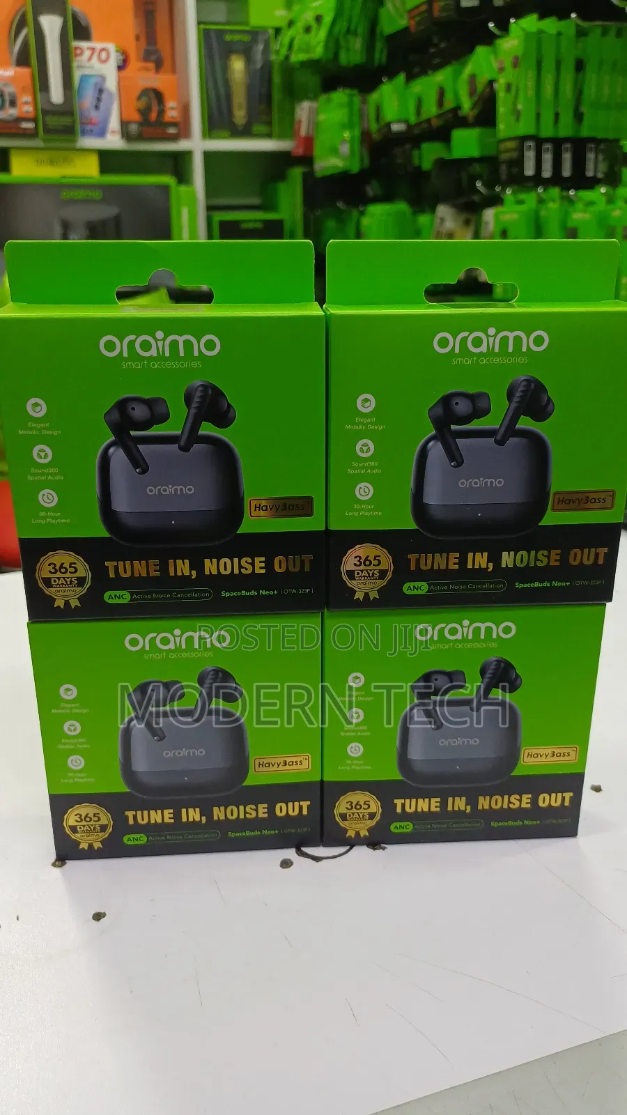 Oraimo Spacebuds Neo+ TWS Earphones – Anc, Game Mode 2-Mic Calls
