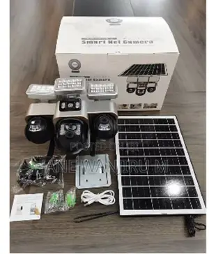 Quality V380 Vts30 Solar Floodlight 4g Triple Lens Simcard Camera