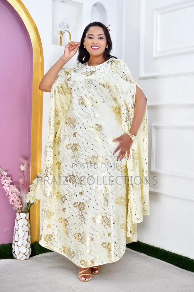Free-Size Flowing Boubou Kaftan Dress - thumbnail 3