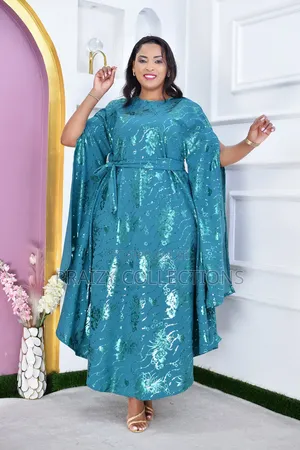 Free-Size Flowing Boubou Kaftan Dress