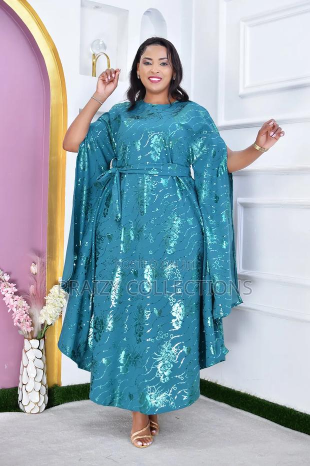 Free-Size Flowing Boubou Kaftan Dress - thumbnail 5