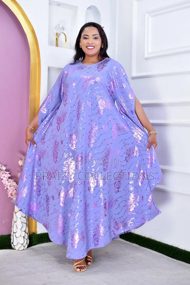 Free-Size Flowing Boubou Kaftan Dress - thumbnail 9