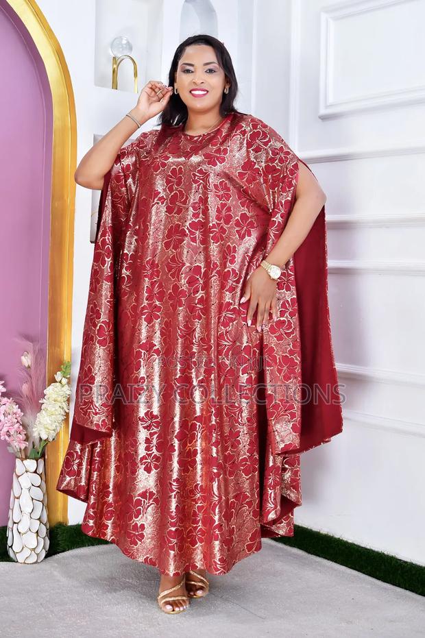 Free-Size Flowing Boubou Kaftan Dress - thumbnail 12