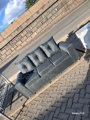 Dark Plain Grey Sofa for Sale