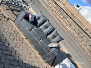 Dark Plain Grey Sofa for Sale