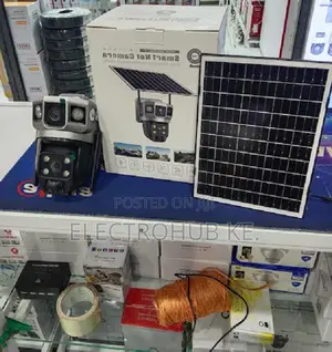 Solar Powered 4g Security Camera - Dual Lens V380 P[Ro Full Outdoor