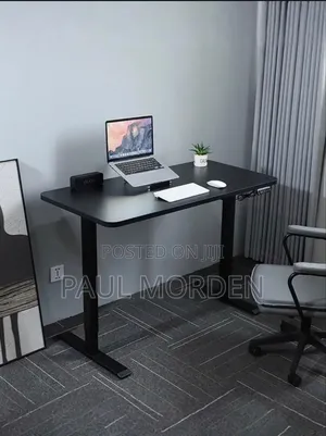 Black Adjustable Height Electric Standing Desk