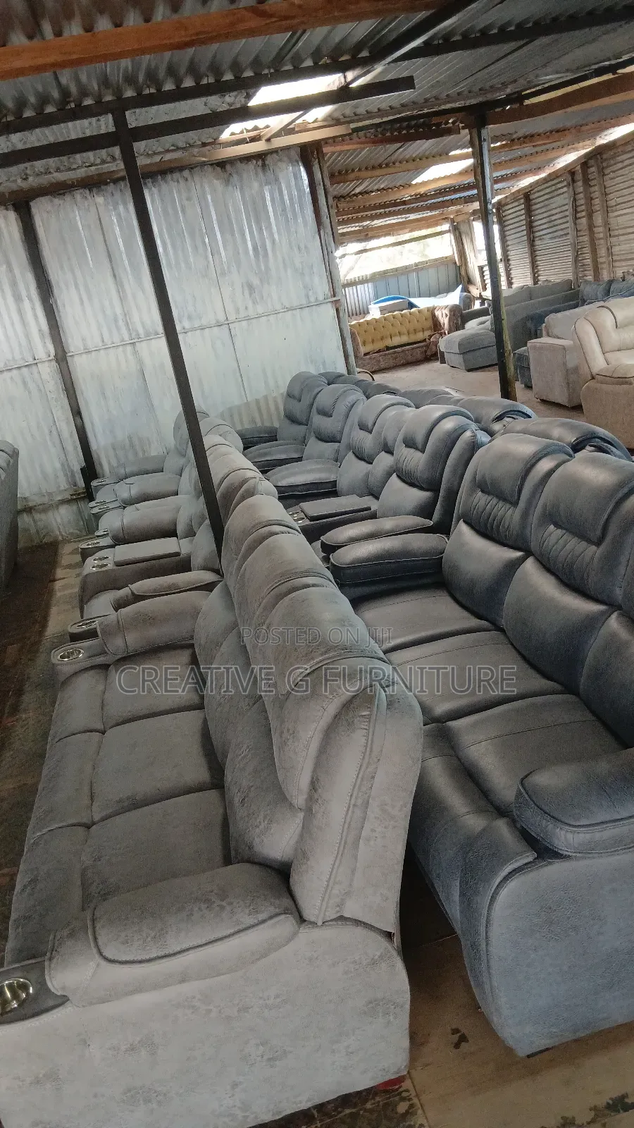 Luxury 7-Seater Semi-Recliner Sofa – Ultimate Comfort
