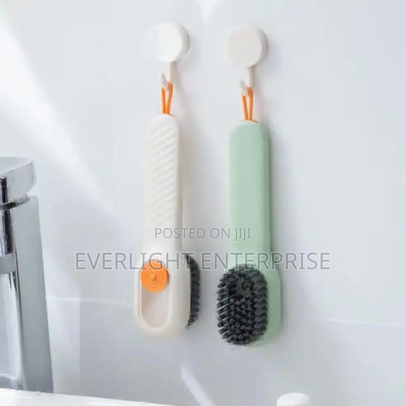 Shoe/Cloth Scrub Brush With Soap Dispenser