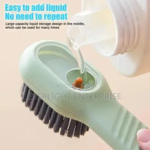 Shoe/Cloth Scrub Brush With Soap Dispenser