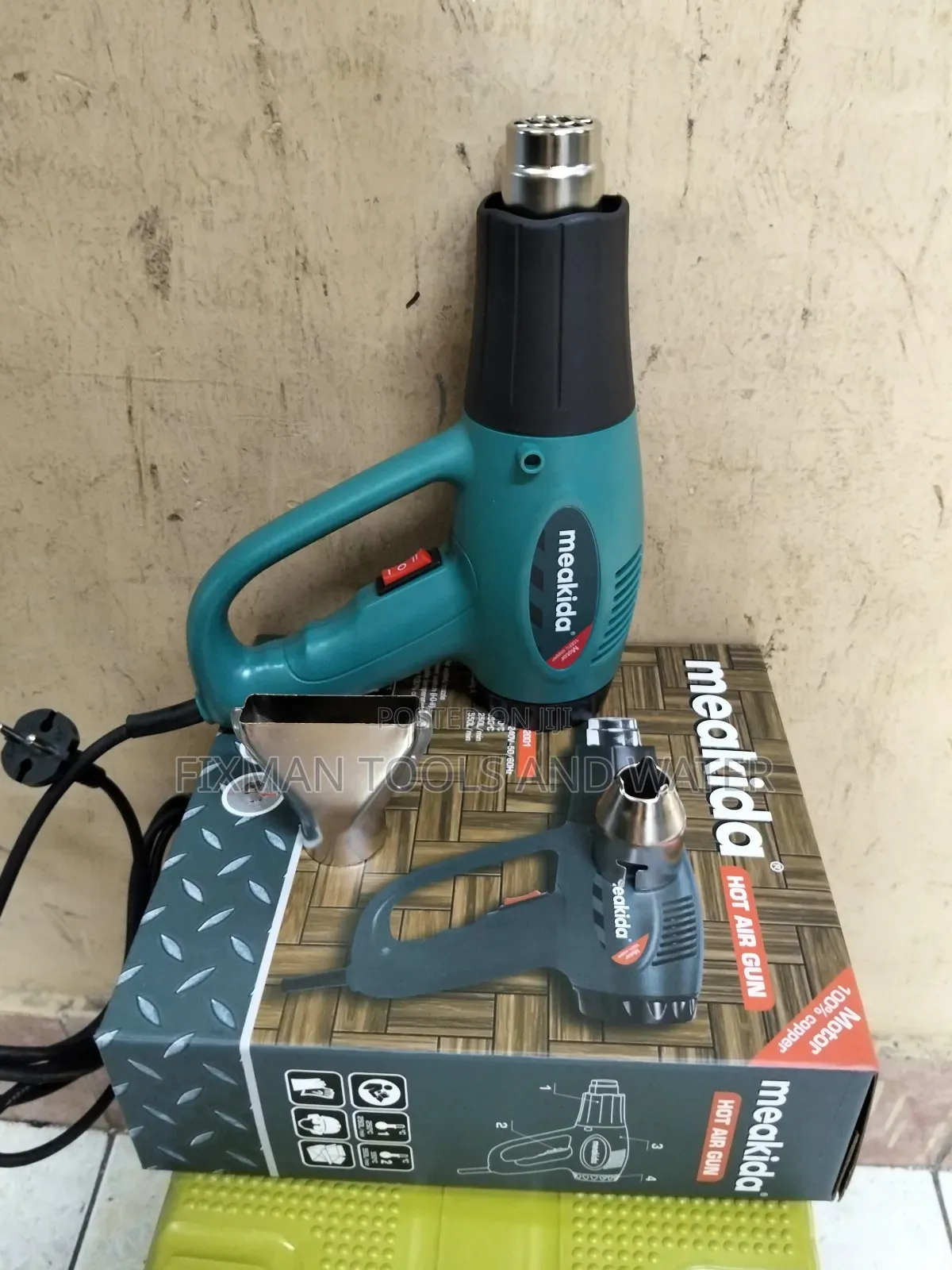 High Quality Meakida Hot Air Gun 2000 Watts Heat Gun 250-550 Degree