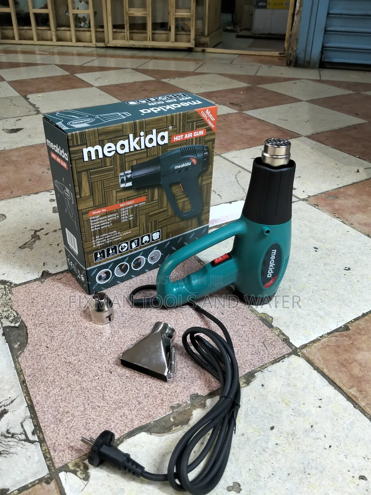 Hot Meakida Heat Gun Set 2000watts + Accessories 250°-550° Hot Air Gun