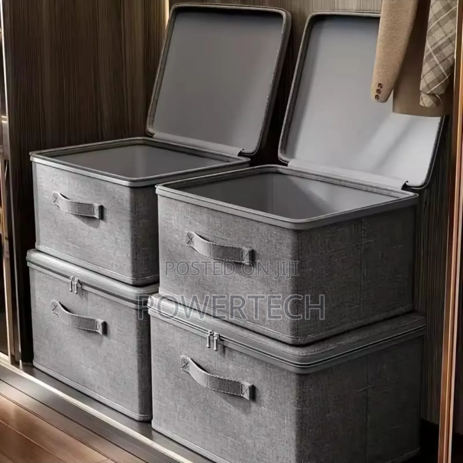 *Foldable Fabric Storage Box With Lid