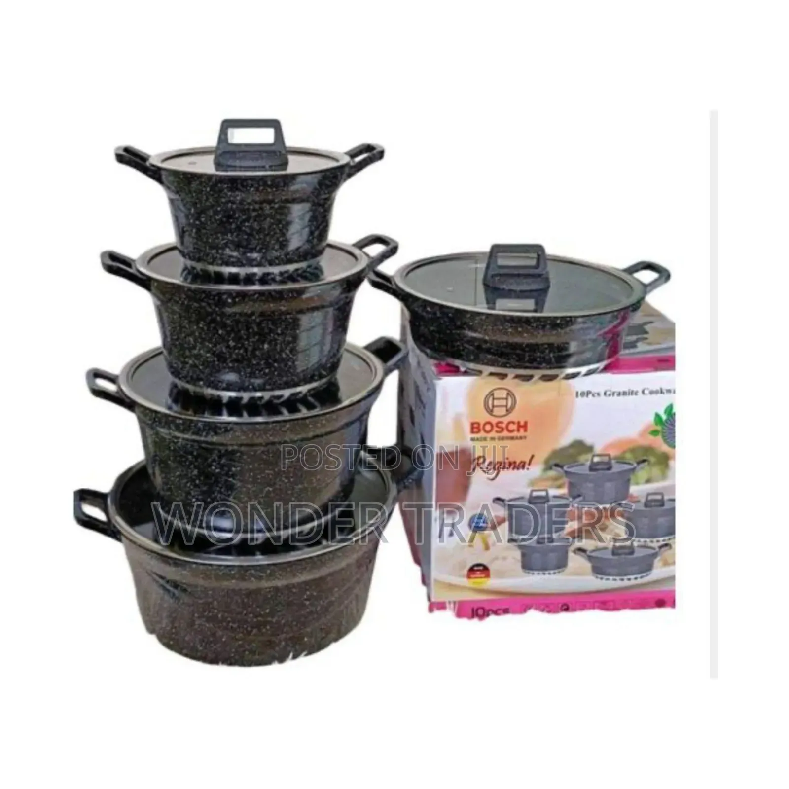 Bosch 10pc Cookware*_ 
 *Made in Germany* Colour :Black*