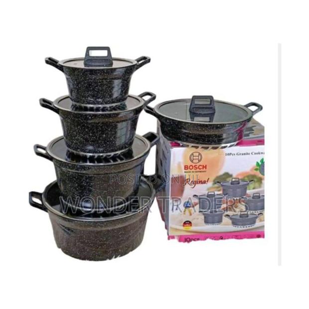 Bosch 10pc Cookware*_ 
 *Made in Germany* Colour :Black*