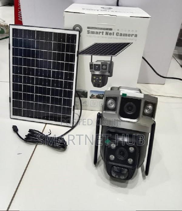 Smart 4g Solar CCTV Camera - Dual Len Ai Tracking V380 Pro - main view