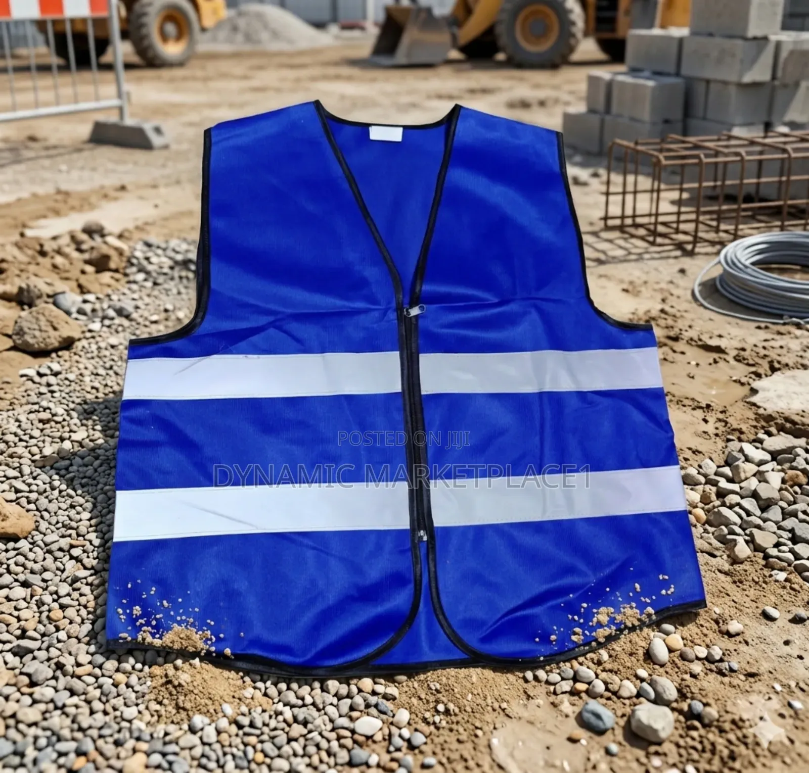 High-visibility Blue Reflective Safety Vest