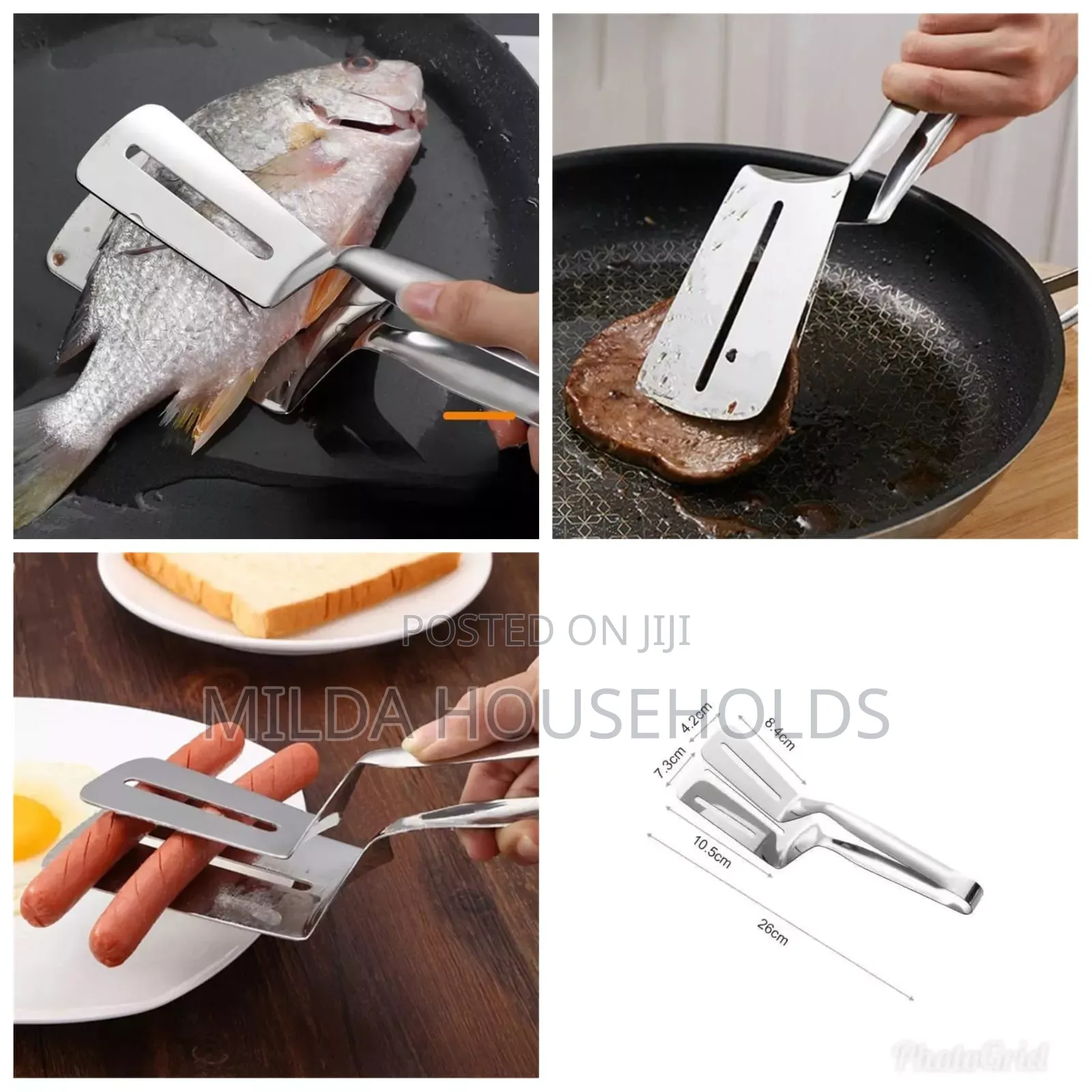 *Metallic Food Tongs