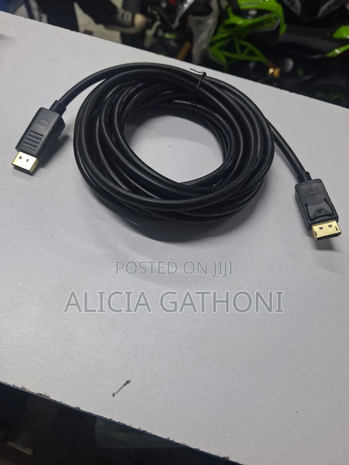 New 5m Black Display Port to Display Port Cable