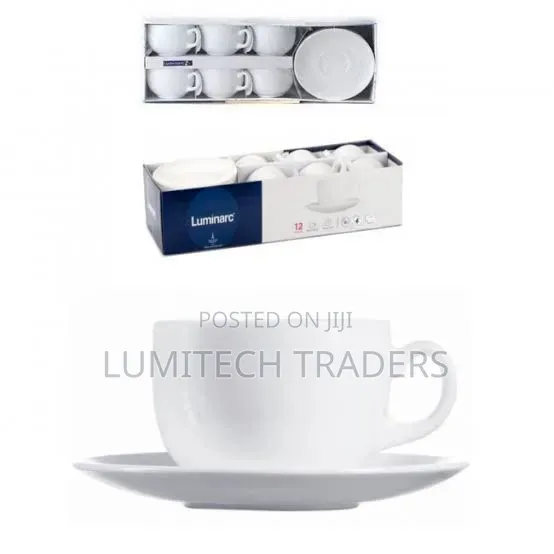 Luminarc Saucer Cups 6pcs Set