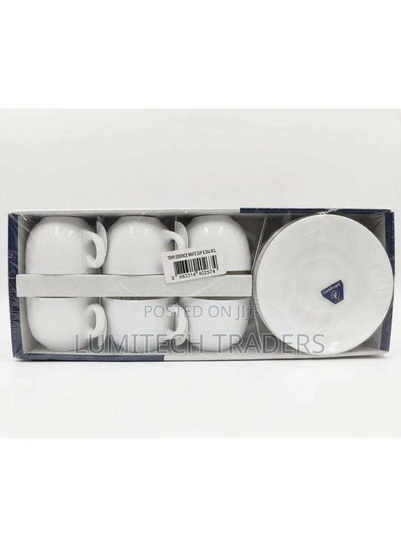 *Set of 6 PCS Luminarc Saucer Cups
