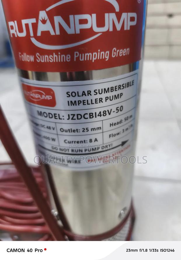 New Model 48v 400w Solar Submersible Water Pump